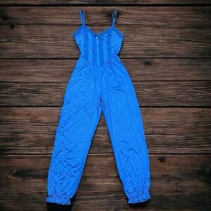 VTG 80s Lace Jump Suit PJ Size Small Women’s Bow Lady Lingerie Nightie Romper